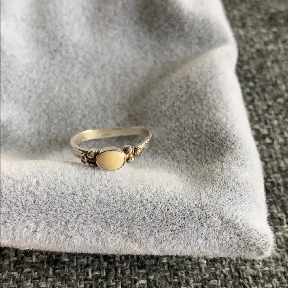 Silver midi ring